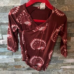 Kate Quinn long sleeve peacock kimono onsie